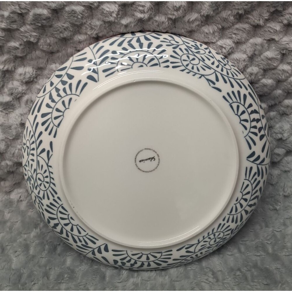 Set 4 Selamica Porcelain Dinner Plates Large 10.5" Dinnerware Ceramic Geometric - Picture 12 of 16
